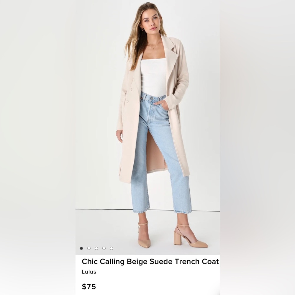 Size Small Suede Camel / Cream Blazer / jacket/ Coat